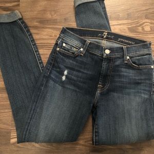 7 For All Mankind Gwenevere Distressed Jeans